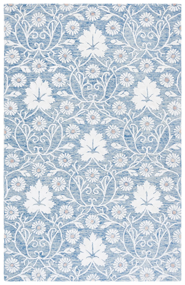 Safavieh Glamour 4'-0" x 6'-0" Rug in Blue / Ivory