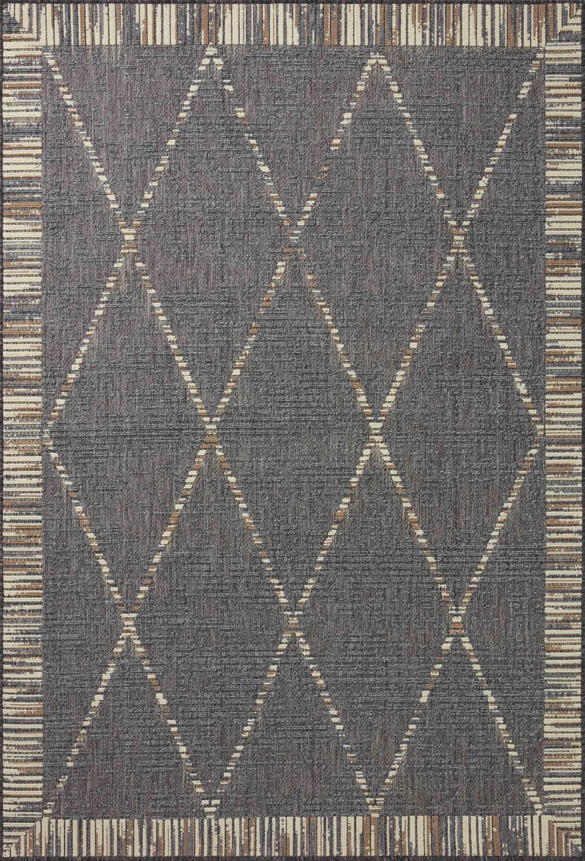 Loloi Rainier Rai-09 Slate/Multi Rug - main flat