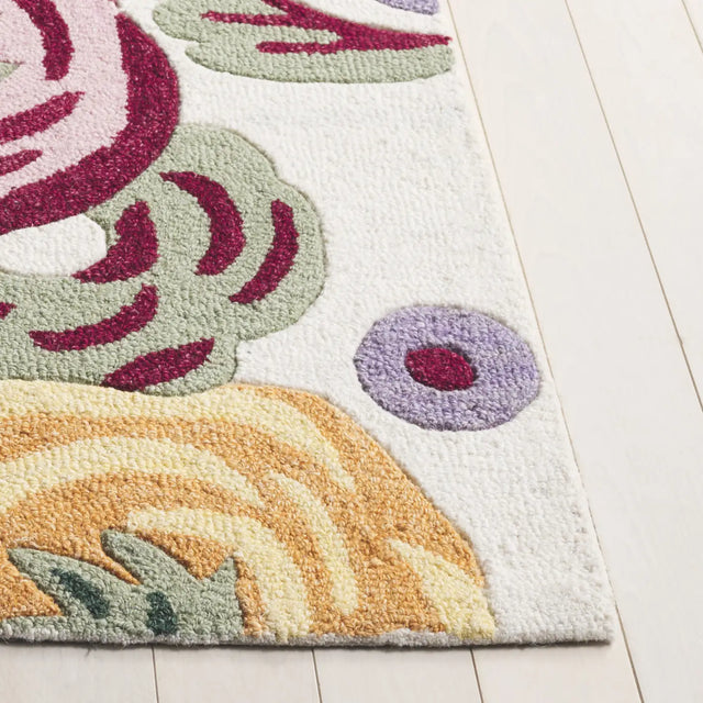 Safavieh Jardin 4'-0" x 6'-0" Rug in Ivory / Pink