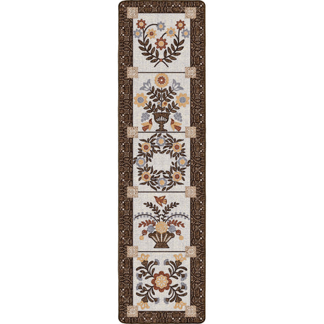 American Dakota Inspired Quilt Brown Rug