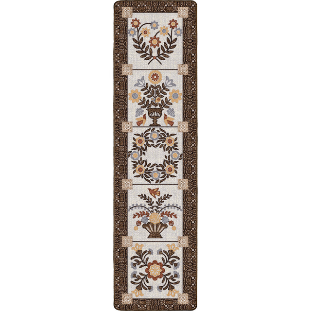 American Dakota Inspired Quilt Brown Rug