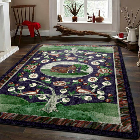 American Dakota Home Sewn Midnight Rug
