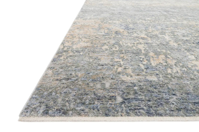 Loloi Pandora Pan-05 Blue / Gold Rugs - rug corner