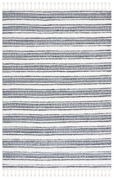 Safavieh Moroccan Tassel Shag 4'-0" x 6'-0" Rug in Grey / Ivory