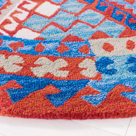 Safavieh Aspen 7'-0" x 7'-0" Rug in Red / Blue