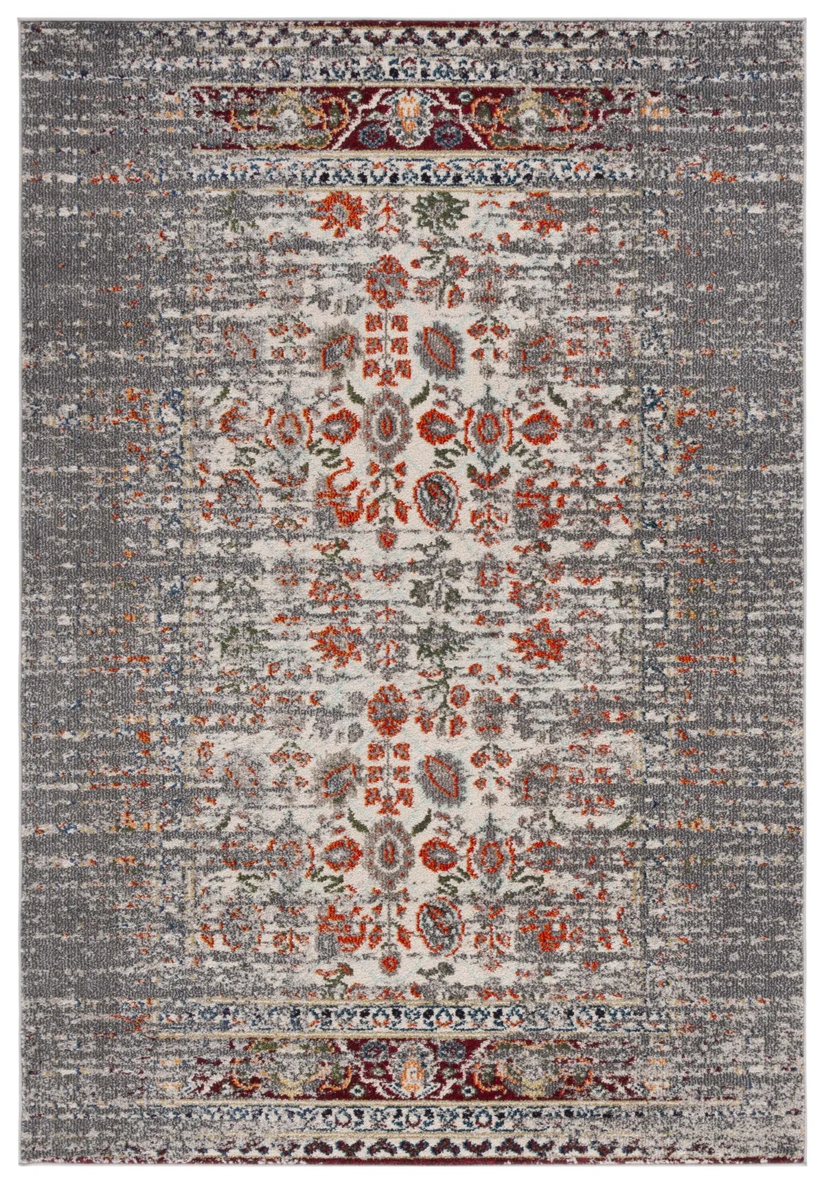 Safavieh Monaco 4'-0" x 5'-7" Rug in Grey / Ivory
