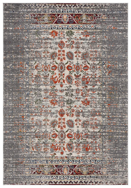 Safavieh Monaco 4'-0" x 5'-7" Rug in Grey / Ivory