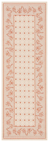 Safavieh Courtyard 2'-3" x 6'-7" Rug in Ivory / Rust