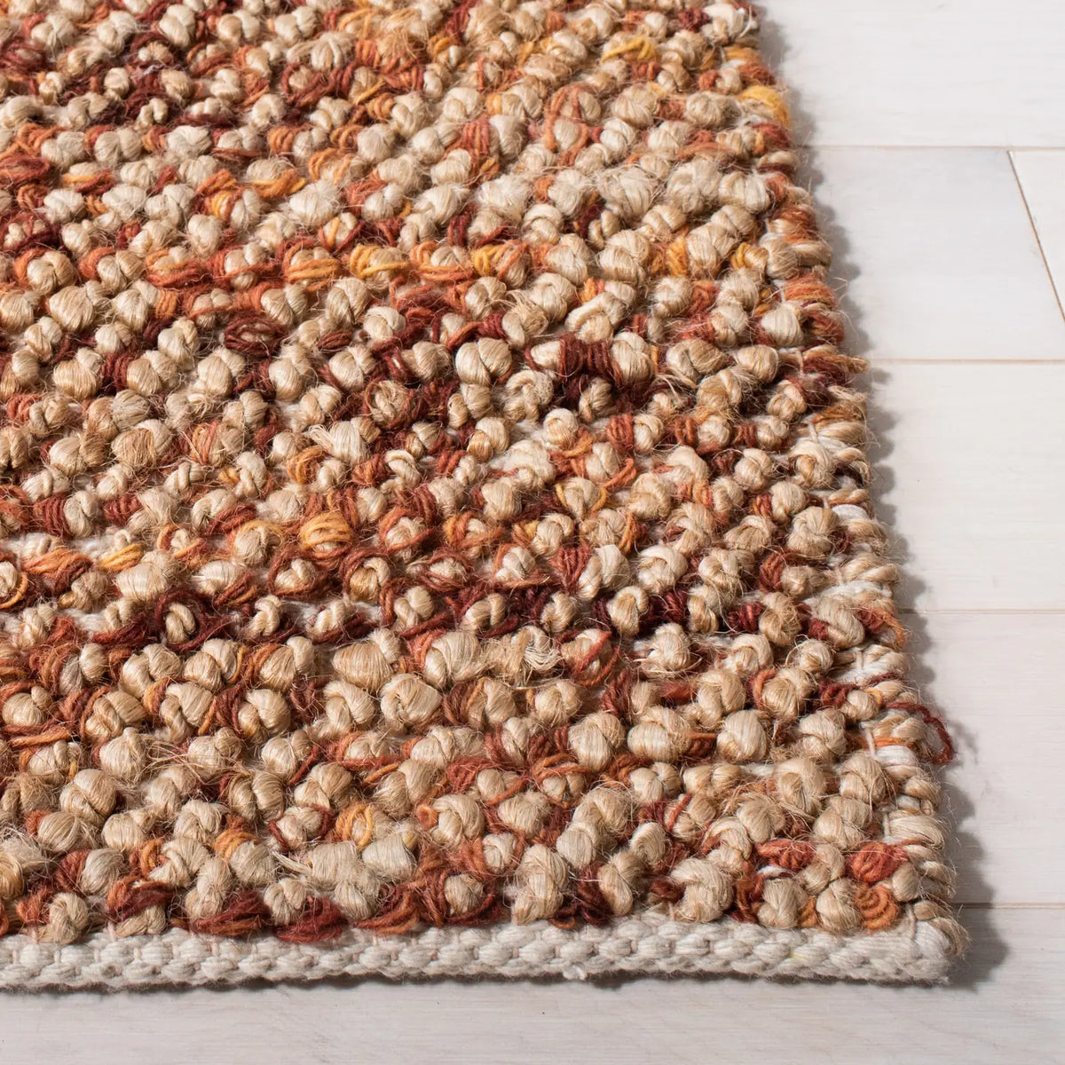 Safavieh Bohemian 4'-0" x 6'-0" Rug in Natural / Rust