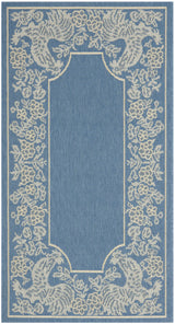 Safavieh Courtyard 2'-7" x 5'-0" Rug in Blue / Natural