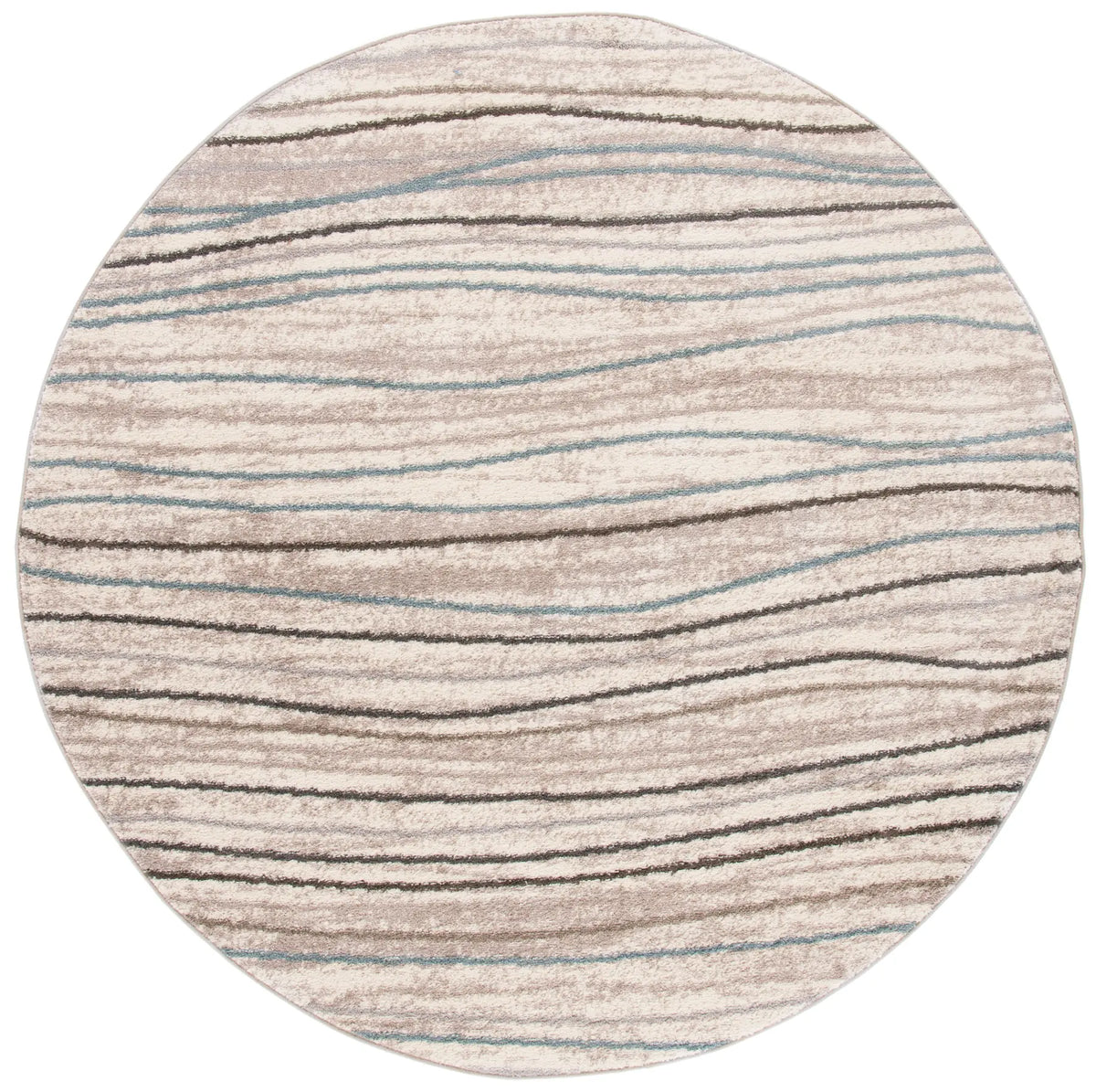Safavieh Amsterdam 5'-1" x 5'-1" Rug in Cream / Beige