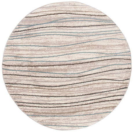 Safavieh Amsterdam 5'-1" x 5'-1" Rug in Cream / Beige