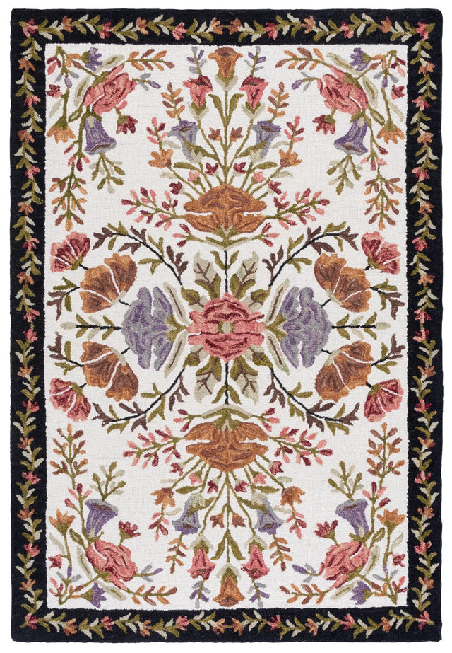 Safavieh Jardin 4'-0" x 6'-0" Rug in Ivory / Black