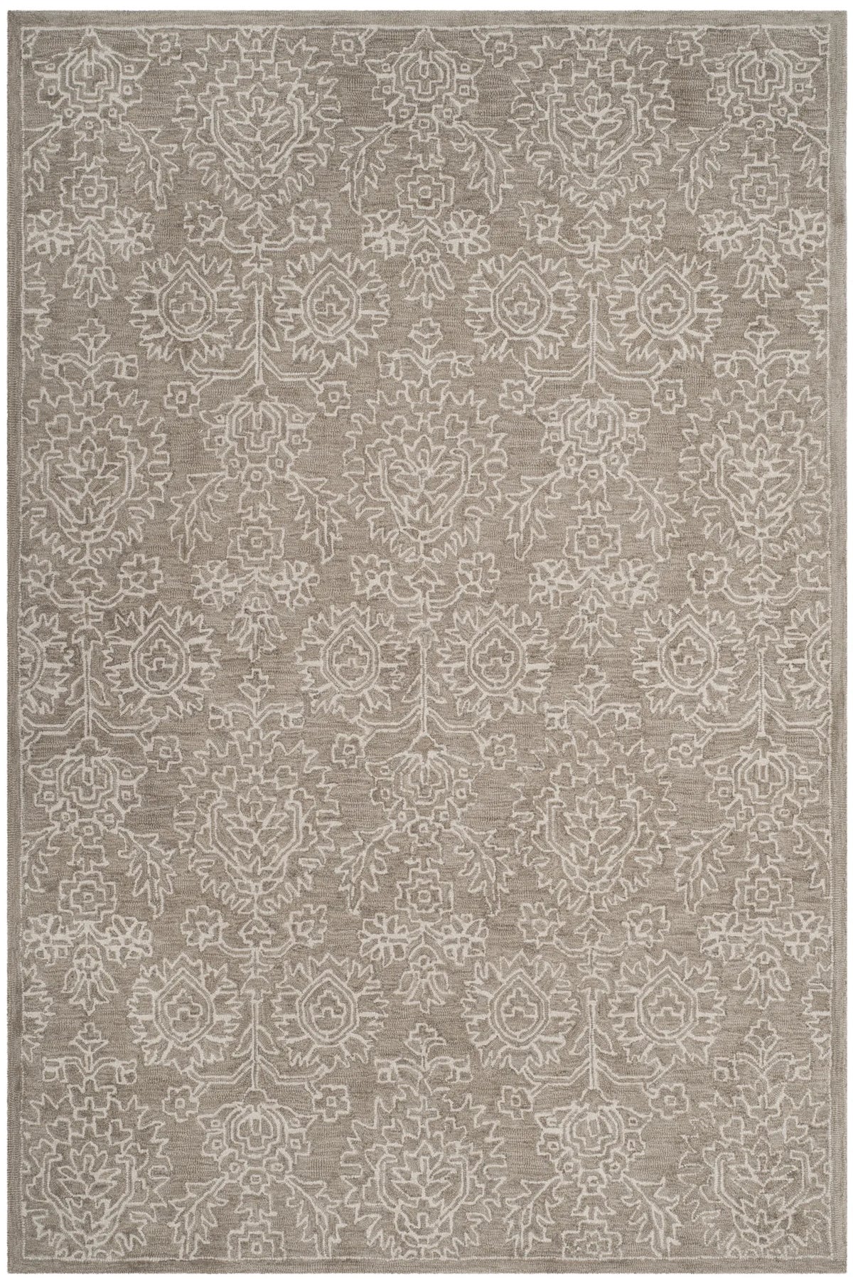 Safavieh Micro-Loop 5'-0" x 8'-0" Rug in Beige / Ivory