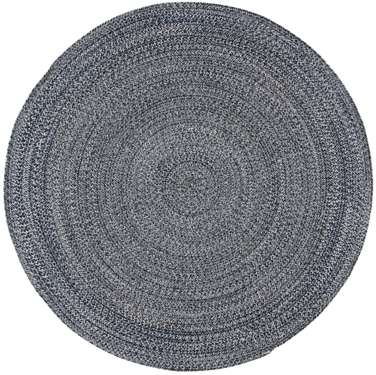 Safavieh Braided 5'-0" x 5'-0" Rug in Navy / Ivory