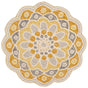 Safavieh Novelty 3'-0" x 3'-0" Rug in Grey / Gold