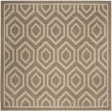 Safavieh Courtyard 7'-10" x 7'-10" Rug in Brown / Bone