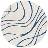 Safavieh Florida Shag 10'-0" x 10'-0" Rug in Cream / Blue