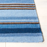 Safavieh Striped Kilim 4'-0" x 6'-0" Rug in Blue / Rust