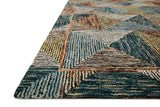 Loloi Spectrum Spe-01 Lagoon/Spice Rugs - rug corner