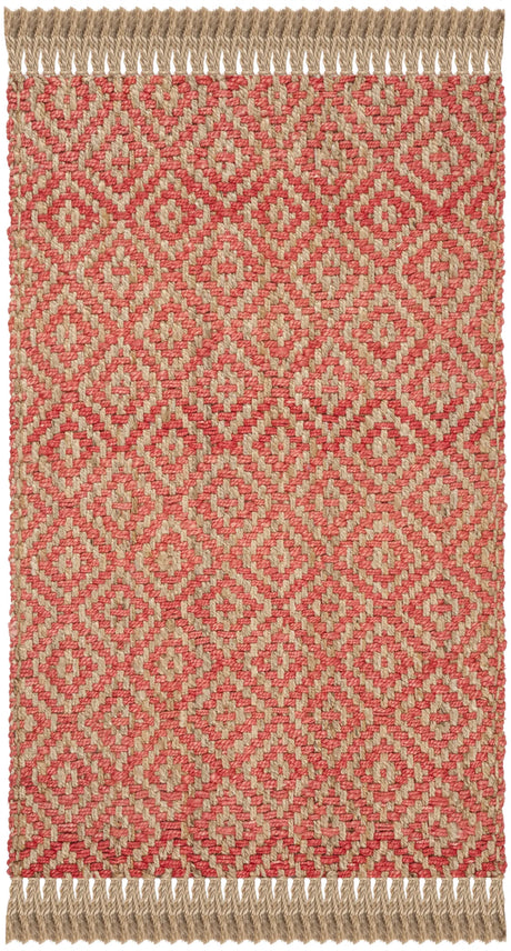 Safavieh Natural Fiber 3'-0" x 5'-0" Rug in Fuchsia / Natural