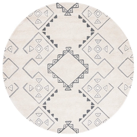 Safavieh Casablanca 7'-0" x 7'-0" Rug in Ivory / Grey