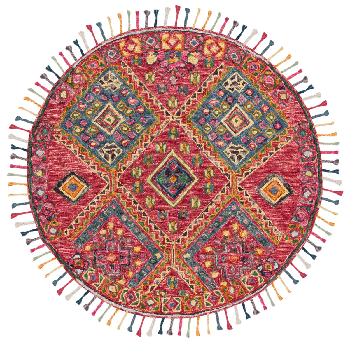 Safavieh Aspen 5'-0" x 5'-0" Rug in Red / Blue