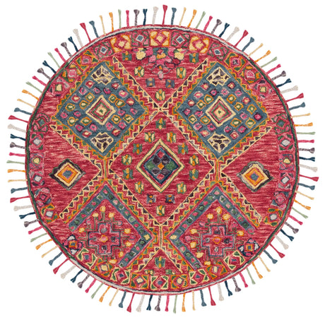 Safavieh Aspen 5'-0" x 5'-0" Rug in Red / Blue