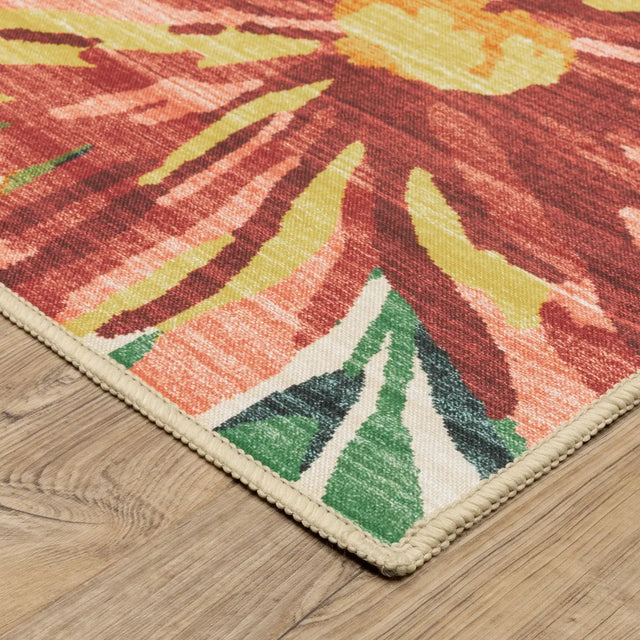 Oriental Weavers Sphinx Fiji FIJ07 Multi Rugs - corner detail