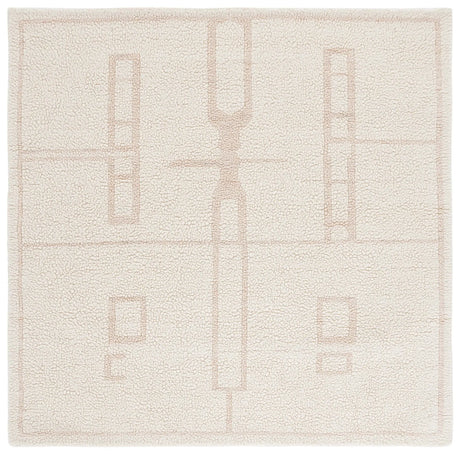 Safavieh Fifth Avenue 6'-0" x 6'-0" Rug in Ivory / Pink