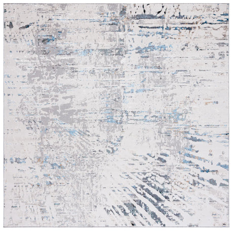 Safavieh Bel Air 6'-7" x 6'-7" Rug in Grey / Turquoise