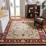 Safavieh Heritage 9'-6" x 13'-6" Rug in Light Blue / Red