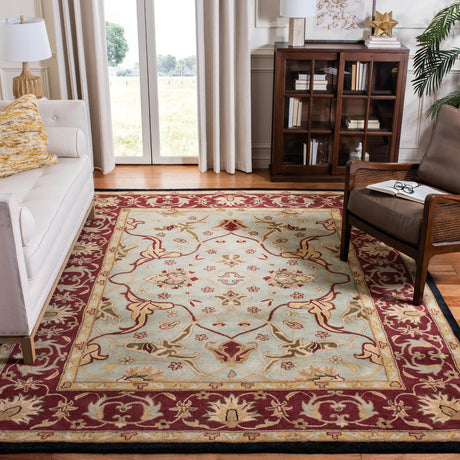 Safavieh Heritage 9'-6" x 13'-6" Rug in Light Blue / Red