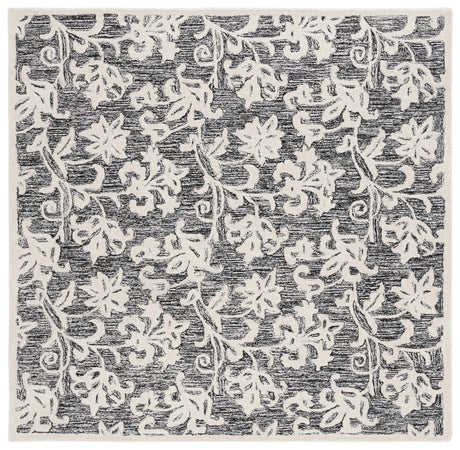 Safavieh Martha Stewart 6'-0" x 6'-0" Rug in Black / Ivory