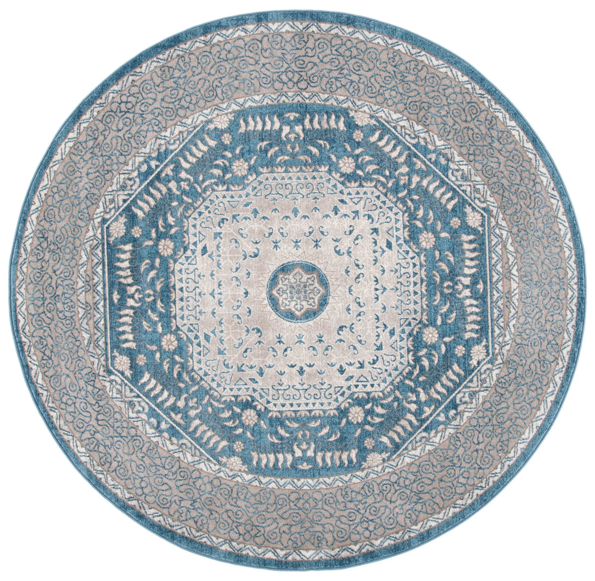 Safavieh Sofia 6'-7" x 6'-7" Rug in Blue / Beige