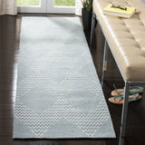 Safavieh Marbella 2'-3" x 8'-0" Rug in Light Blue / Ivory