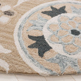 Safavieh Jardin 6'-0" x 6'-0" Rug in Beige / Ivory