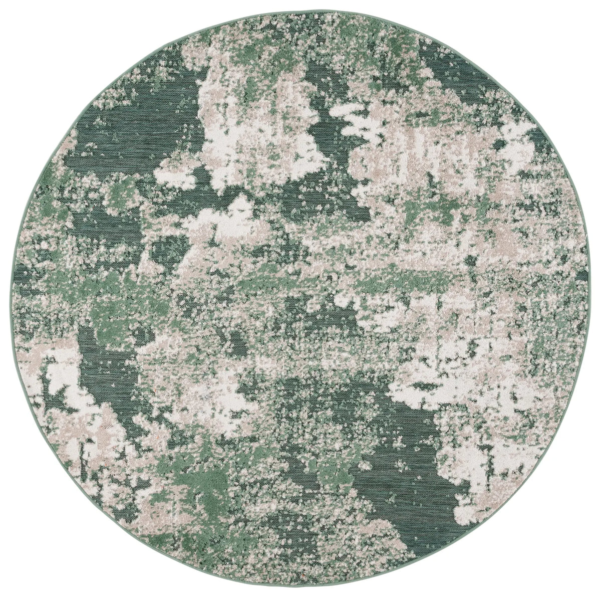 Safavieh Cabana 6'-7" x 6'-7" Rug in Green / Ivory