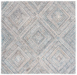 Safavieh Marquee 6'-0" x 6'-0" Rug in Turquoise / Beige