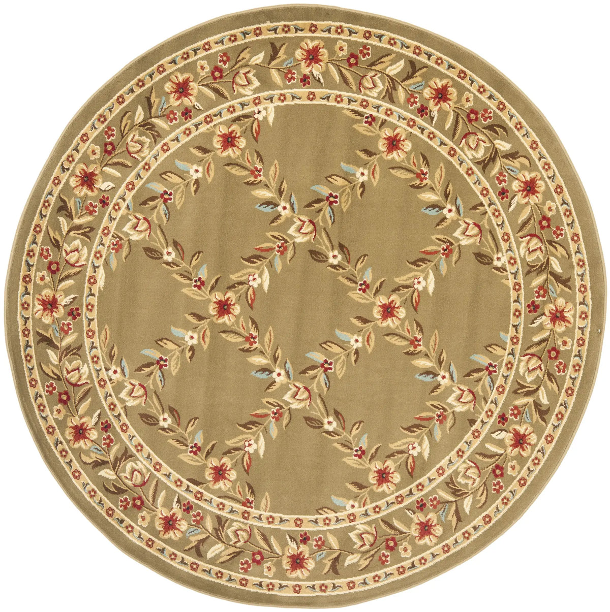 Safavieh Lyndhurst 5'-3" x 5'-3" Rug in Green / Green