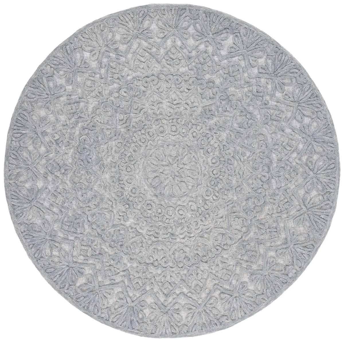 Safavieh Trace 6'-0" x 6'-0" Rug in Light Grey