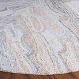 Safavieh Abstract 6'-0" x 6'-0" Rug in Grey / Rust