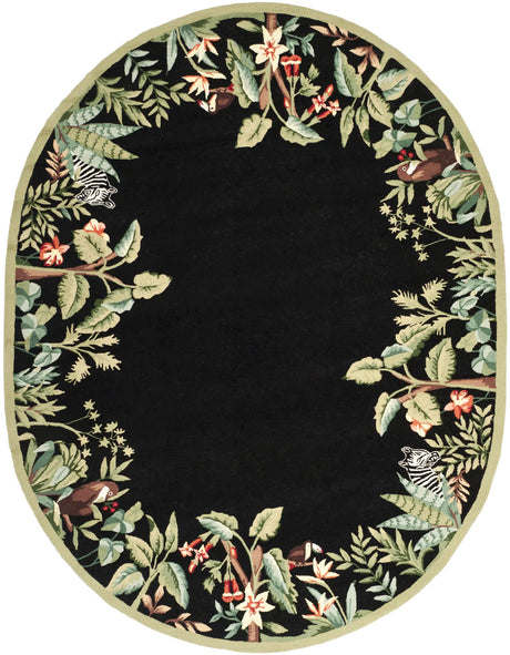 Safavieh Chelsea 7'-6" x 9'-6" Rug in Black / Green