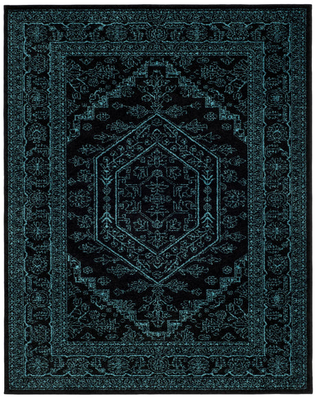 Safavieh Adirondack 10'-0" x 14'-0" Rug in Black / Teal