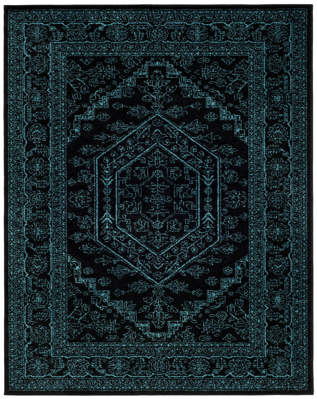 Safavieh Adirondack 10'-0" x 14'-0" Rug in Black / Teal