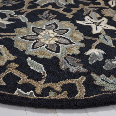 Safavieh Metro 6'-0" x 6'-0" Rug in Black / Beige
