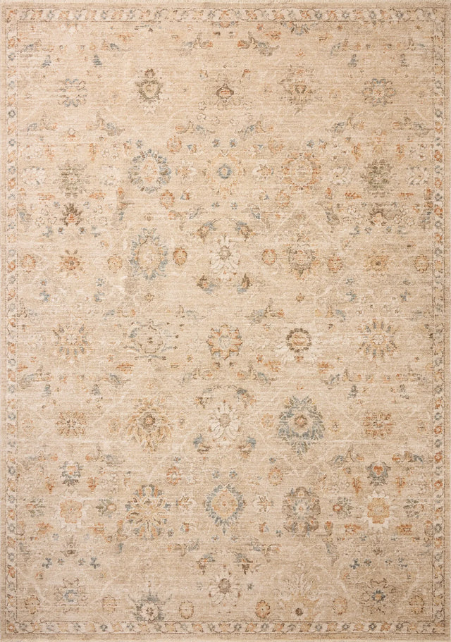 Chris Loves Julia x Loloi Palma PLM-11 Natural / Multi Rug - main flat