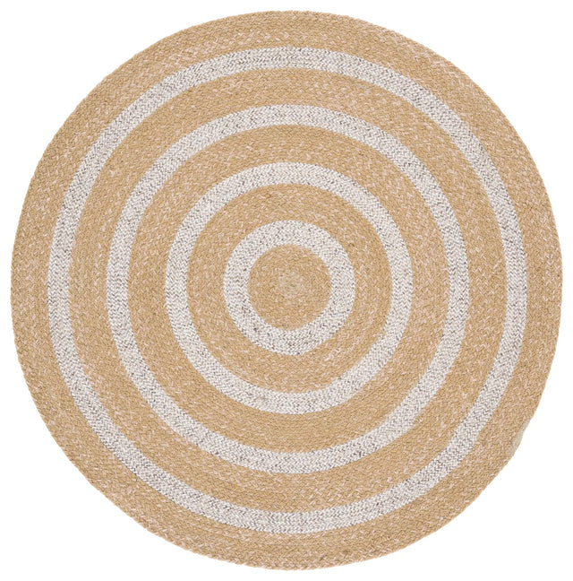 Safavieh Braided 3'-0" x 3'-0" Rug in Natural / Silver