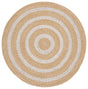 Safavieh Braided 3'-0" x 3'-0" Rug in Natural / Silver