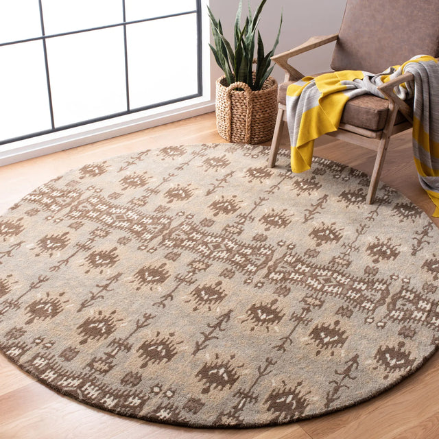Safavieh Wyndham 7'-0" x 7'-0" Rug in Natural / Multi